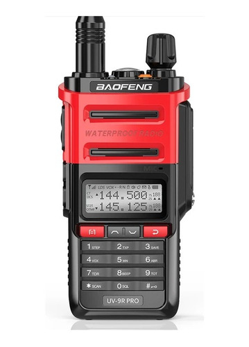 Radio Baofeng Uv9r Pro Dual Band Vhf Uhf Ip67 Color Rojo