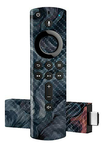 Piel De Carbono Para Amazon Fire Tv Stick 4k Compatible Con 