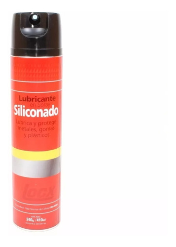 Imagen 1 de 1 de Aerosol Spray Lubricante Siliconado Locx 410ml
