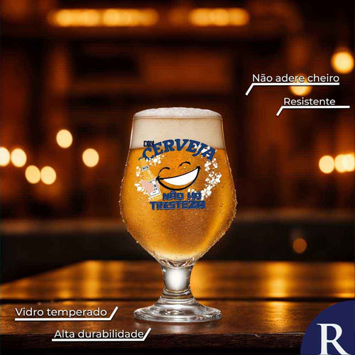 Taça de Vidro Para Cerveja Beer Master 380ml, Ruvolo