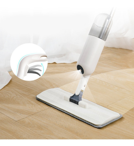 Imagen 5 de 8 de Mopa Trapeador Piso Iqual 1610 Spray Mop Rociador Giro 360°