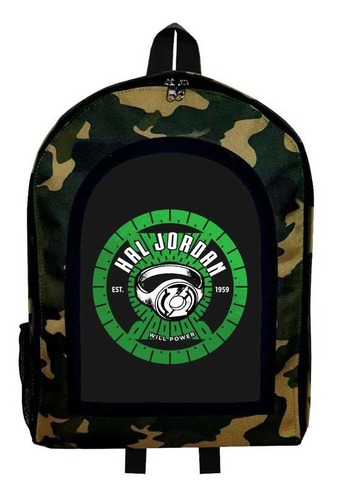 Mochila Camuflada Linterna Verde Nueva Colección Modelo 19