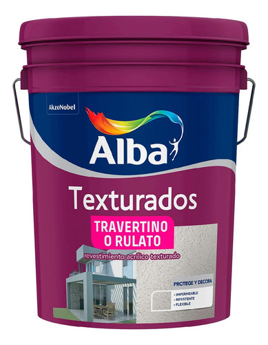 Revestimiento Texturado Fino Travertino/rulato Alba 30kg Rex