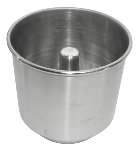 Forma Para Panetone Trufado Com Tampa Em Aluminio Furo Meio