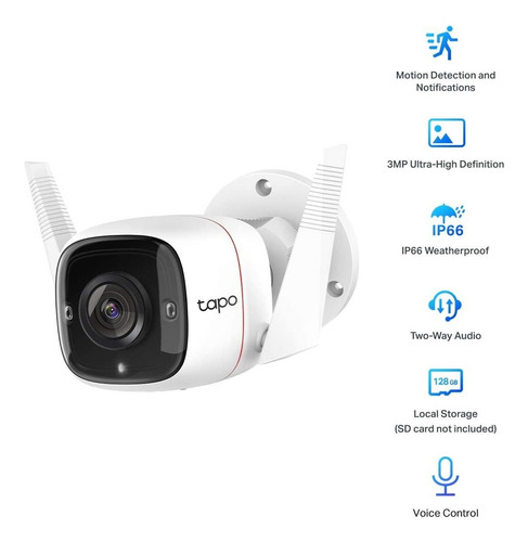 Imagen 3 de 6 de Camara Ip Tp-link Tapo C310 Wifi Exterior Vision Nocturna