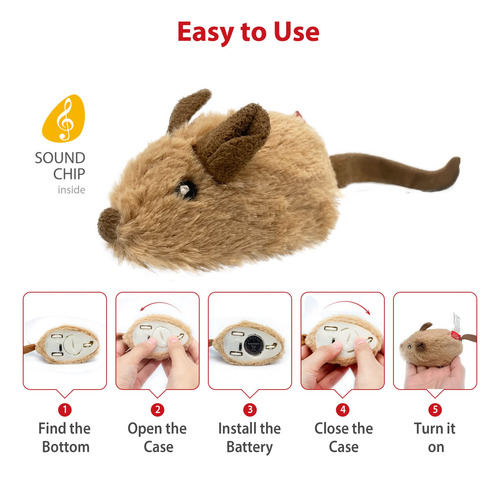 Juguetes Interactivos Para Ejercicio De Gatos Con Sonido Rea