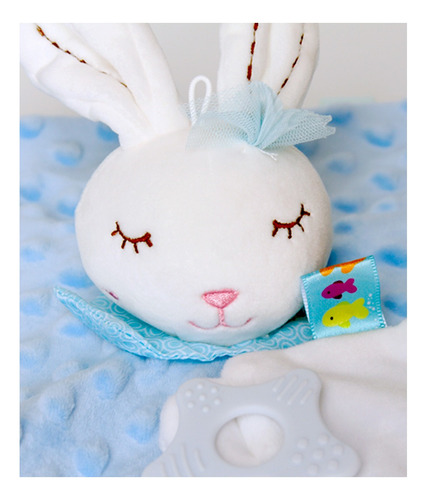 Manta De Apego Bebe Peluche Extra Suave Texturas Juguete