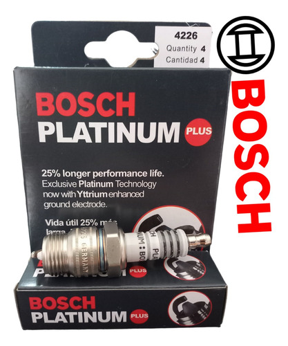 Bujías Bosch Platinum Recubiertas Cerámica Antienchumbe F14