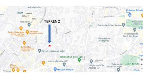 Imagen 6 de 6 de Terreno En Venta En San Angel 2 Frentes