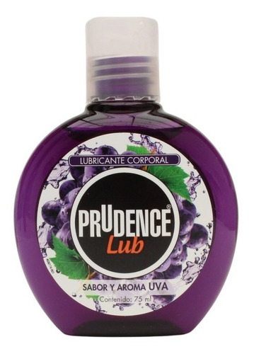 Lubricante Comestible Base Agua Prudence Lub 75 Ml - Uva