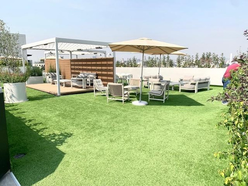 Vía Roma, Rento Departamento Nuevo 62m2, Sala- Comedor, 2 Recámaras, 1.5 Baños, Balcón, Área Para Lavadora-secadora. En Áreas Comunes Alberca, Roof Garden, Coworking, Ludoteca, Gimnasio, Camastros,etc