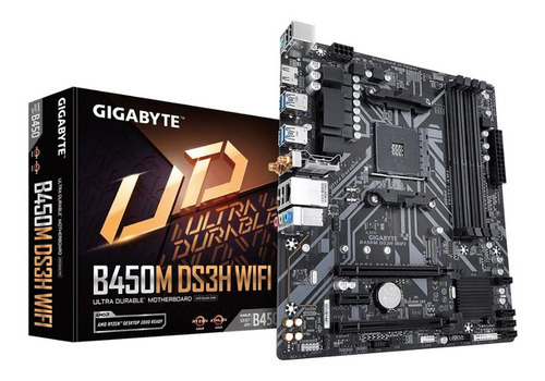 Motherboard Am4 Gigabyte Ga-b450m Ds3h Wifi 