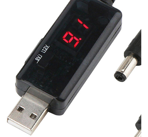 Usb Dc 5v A 12v 9v Power Boost Line Para Altavoz De Lámpara