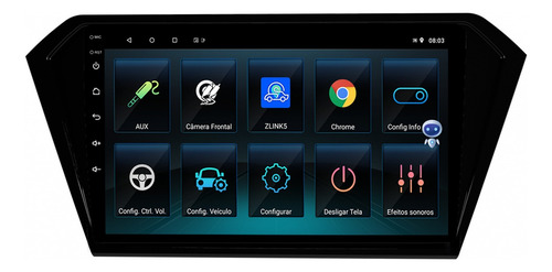 Multimidia Voyage G7 G8 9p Qled Android Carplay 2gb 32gb