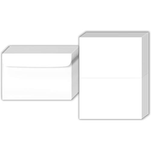 Set De Tarjetas Plegables Blanco Grandes Cartulina ...