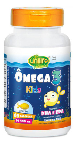 Omega 3 Kids 60 Capsulas Unilife