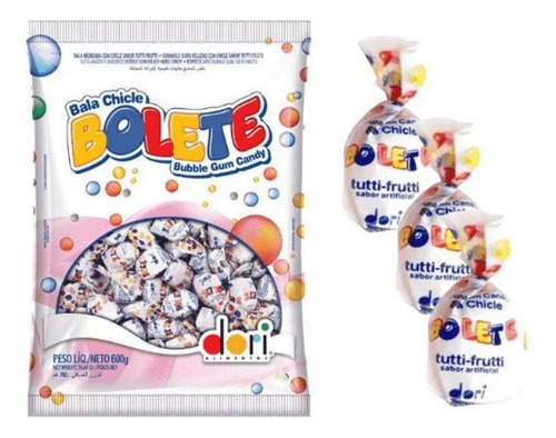 Bala Bolete Chiclete Dori - Kit C/10 Pacotes De 600gr Cada !