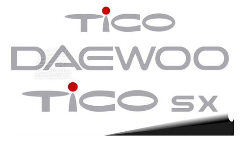 Calcos Daewoo Tico Sx Kit Juego Completo