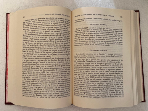 Libro Manual De De Derecho Del Trabajo De Euquerio Guerrero (Usado)