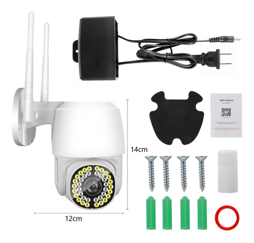 Imagem 9 de 9 de Câmera De Segurança Hd Wifi 38 Led 1080p Com Alarme