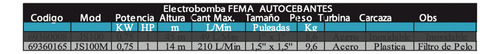 Bomba Para Piletacon Filtro De Pelo 1hp Marca Fema