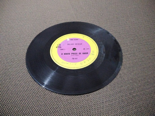 Lp Compacto Silvio Cesar 1970 Odeon - A Minha Prece De Amor (Usado)