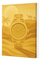 Comprar Mural Moderno Cuadro Rolex Desierto Dorado Full Hd