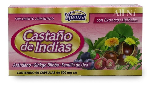 Castaño De Indias Caja Con 60 Capsulas Ypenza