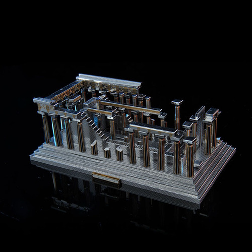 3d Juguete De Construcción De Templo De Atenea Con 5 