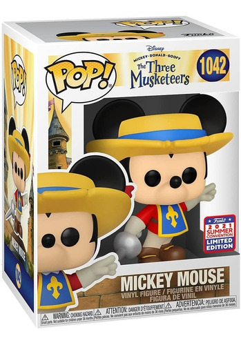 Funko Pop Disney The Three Musketeers Mickey Mouse Funkon