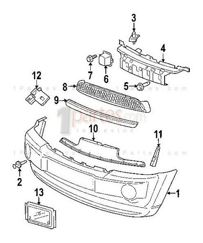 Rejilla Parachoque Delantero Jeep Grand Cherokee 2006 2010