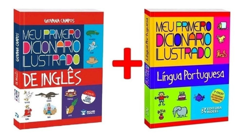 Kit Meu Primeiro Dicionário Ilustrado Português + Inglês