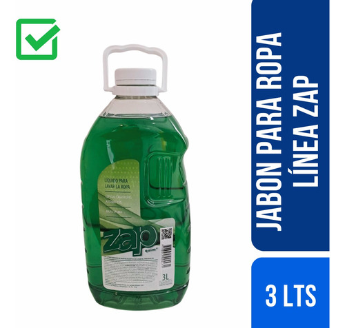 Jabón Líquido Para La Ropa Zap Botella 3 Lt