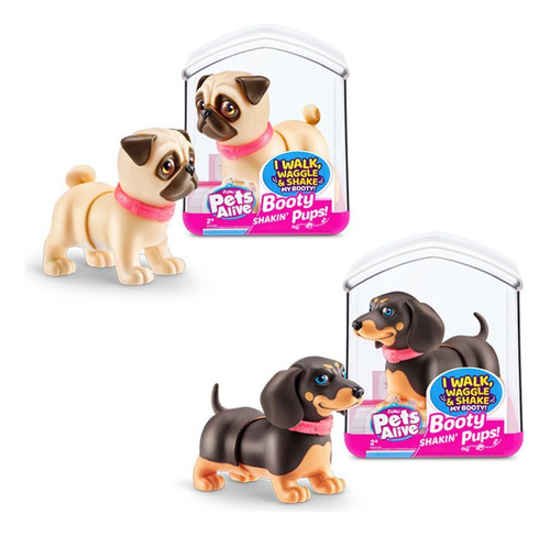 Kit Pets Alive - Booty Shakin Pups - Pug + Dachshund