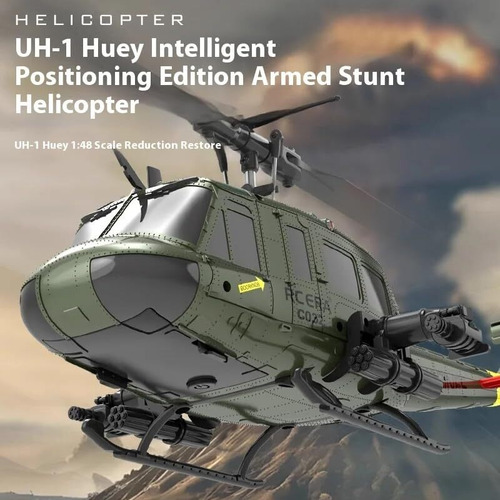 Rc C032 Uh-1 Huey Rc Helicóptero - 2.4g 6ch 1/48 Modelo