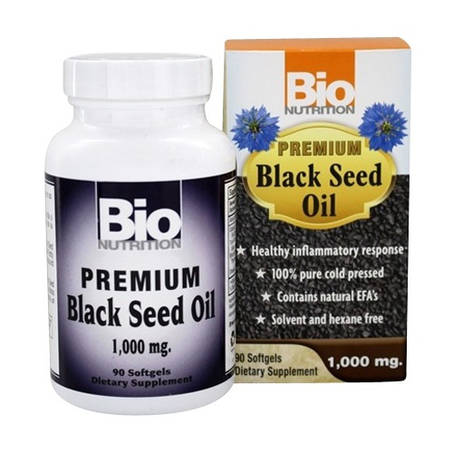 Bio Nutrición Premium Negro Aceite De Semilla De Cápsulas