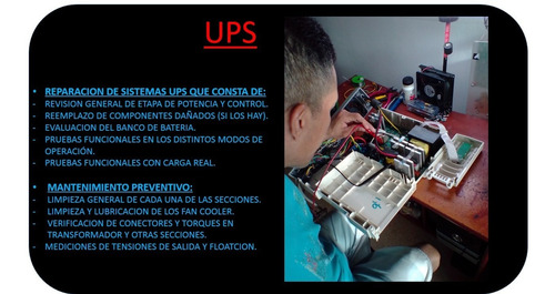 Imagen 2 de 4 de Serv. Técnico Ftes Poder, Ups, T. Electrónicas, Protectores.