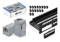 Comprar 2 Articulos: Panel Conexion Keystone 48 Puerto + 6 Acoplador