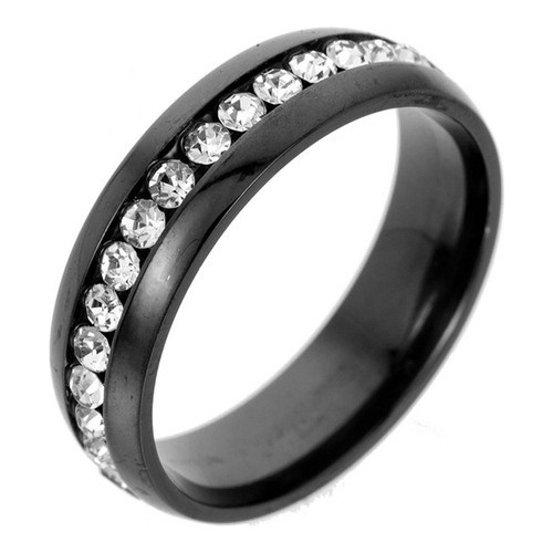 Anillo De Cristal De Acero Inoxidable Para Hombre Y Mujer Co