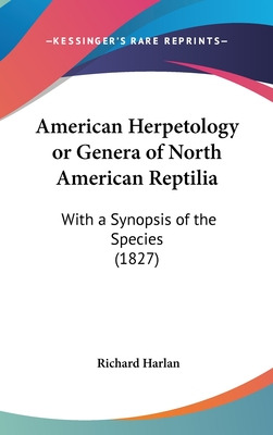 Libro American Herpetology Or Genera Of North American Re...