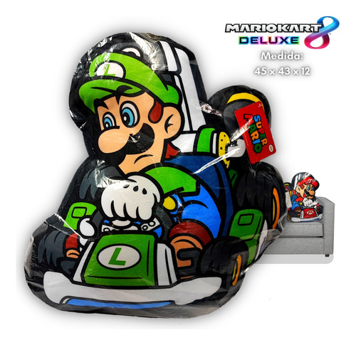 Cojín Almohada Luigi Kart - Super Mario Bros - Nintendo