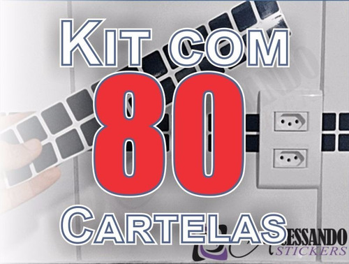 Kit 80 Cartelas Ideal P/ Revenda Pastilha Adesivo Original