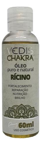Kit 6 Óleos De Rícino Alopécia E Calvicie 100% Puro Vedis