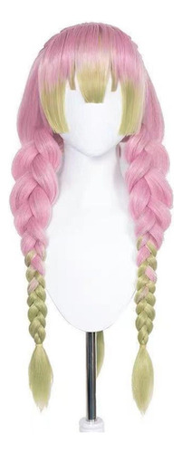 Peluca De Rol Wig Braid, Personajes De Anime Kanroji Mitsuri