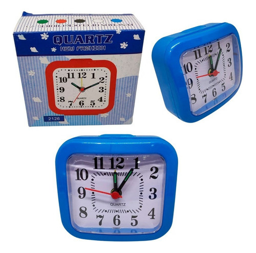 Reloj Despertador Mini 7,5x7,5 Cm Tamaño Motivo 