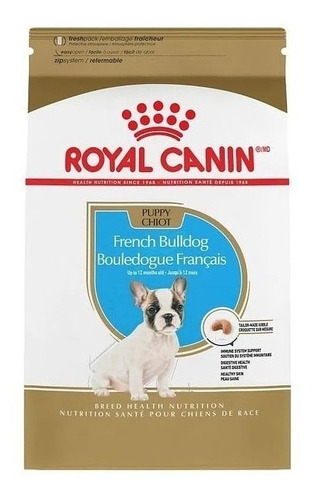Imagen 1 de 1 de Alimento Royal Canin Breed Health Nutrition Bulldog Francés para perro cachorro de raza pequeña sabor mix en bolsa de 10kg