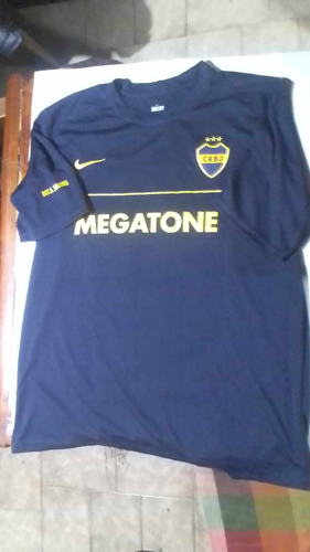 Remera De Boca  Nike Ind . Arg Talle L En Color Azul 