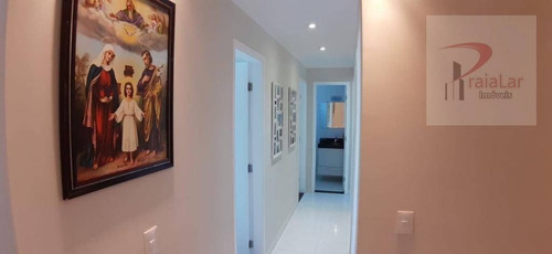Apartamento 3 Dormitórios 1 Suíte, Terraço Gourmet, Vista Mar, 2 Vagas, Lazer Completo, Aceita Financiamento, 120 M² - Canto Do Forte - Praia Grande - Ap2269