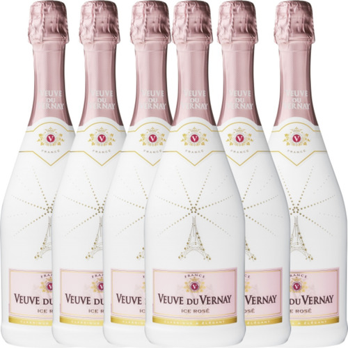 Champagne Veuve Du Vernay Ice Rosé Caja X6 Bot 750ml Francia