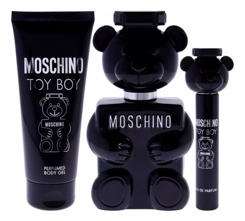 Set Toy Boy Caballero Moschino 3 Pz